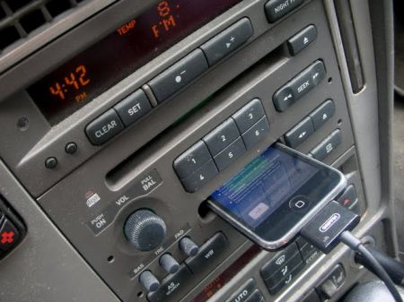 Useless Car Cassette Deck Makes Perfect iPhone Holder