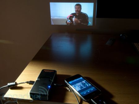 WowWee Cinemin Pivot iPod and iPhone pico projector survey