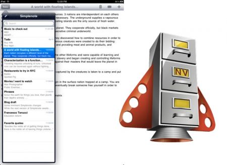 Simplenote as well as Notational Velocity Bring Document Syncing to iPad