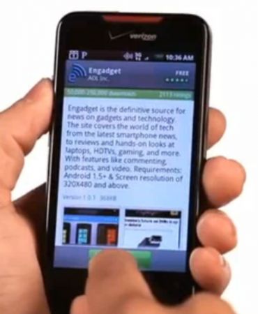 Verizon posts Droid Incredible video, has glorious ambience in apps