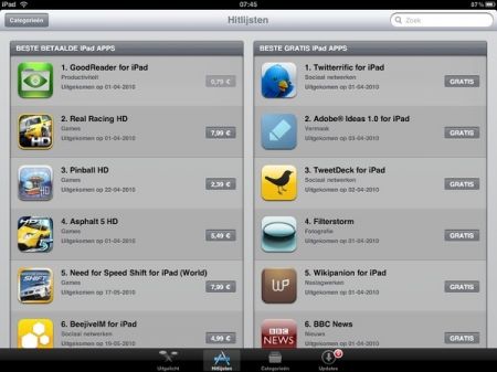 iPad app store goes live internationally