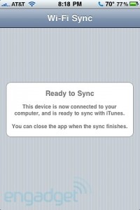 Wi-Fi Sync right away concordant with Windows as well as iPad