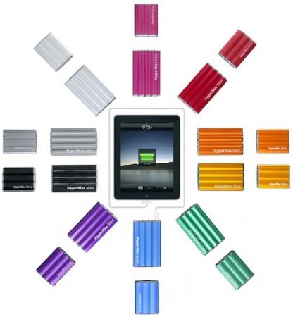 HyperMac Micro, Mini batteries get iPad / iPhone 4 charging await, nonetheless some-more tone options