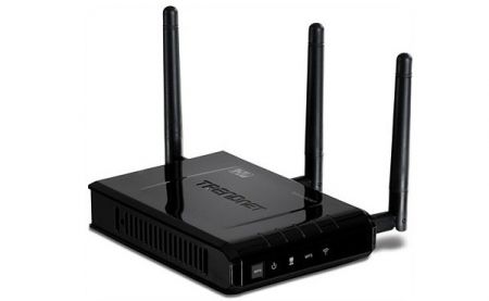 TRENDnet TEW-690AP wireless entrance indicate has the fanciful 450Mbps tip speed, the genuine $200 cost
