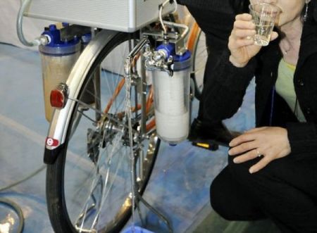 Bike Purifies Water with Pedal-Power